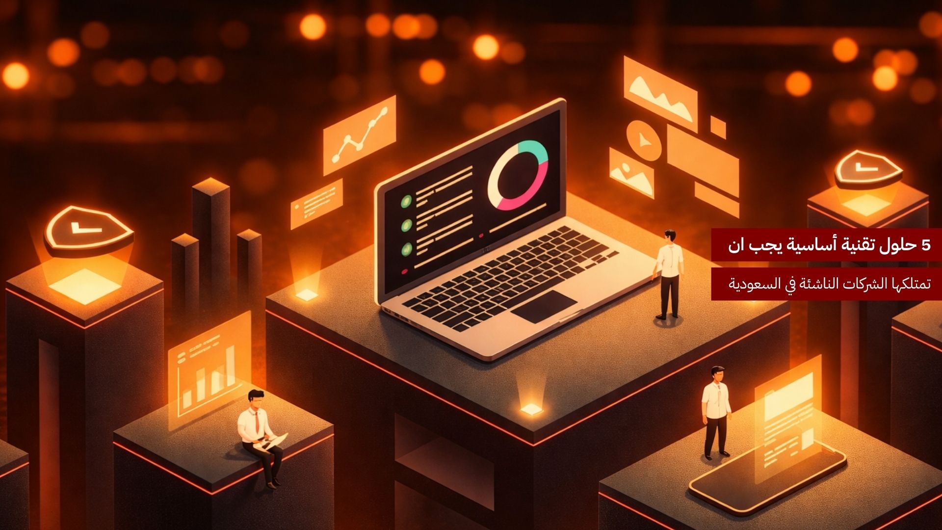 5 حلول تقنية أساسية يجب أن تمتلكها الشركات الناشئة في السعودية